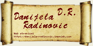 Danijela Radinović vizit kartica
